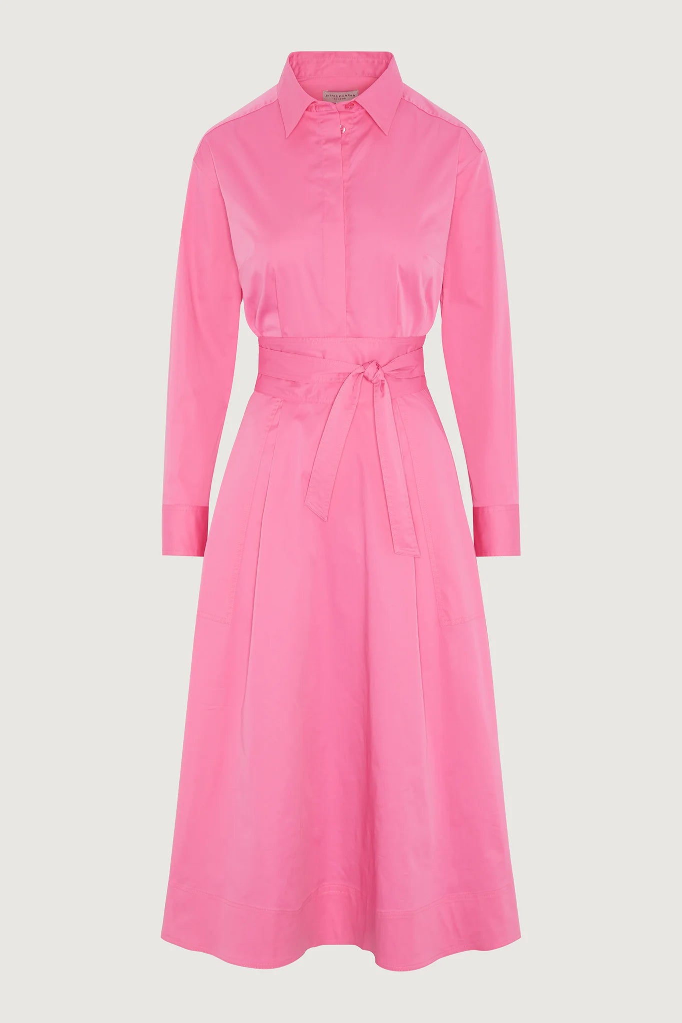 Jasper Conran "Blythe" Full Skirt Shirt Dress in Pink