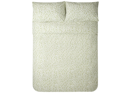 Jasper Conran "Mini Leaves" Duvet Cover Set in Spinach (Green)