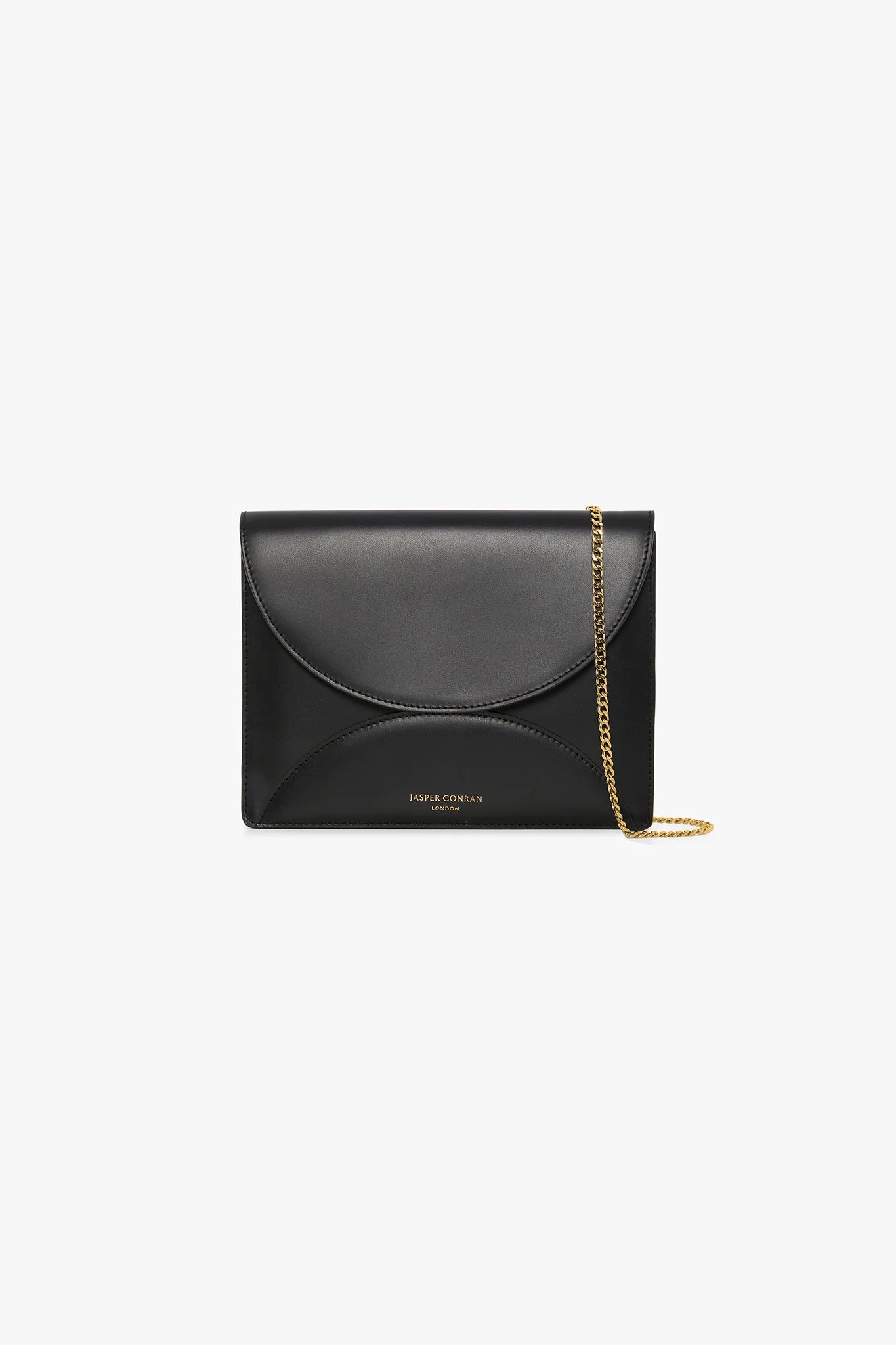 Jasper Conran "Gabriella" Leather Clutch Bag in Black