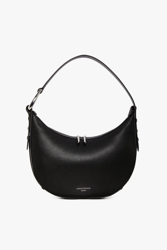 Jasper Conran "Bee" Leather Scoop Shoulder Bag in Black