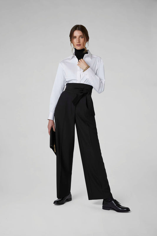 Jasper Conran "Georgia" Wide Leg Trouser in Black