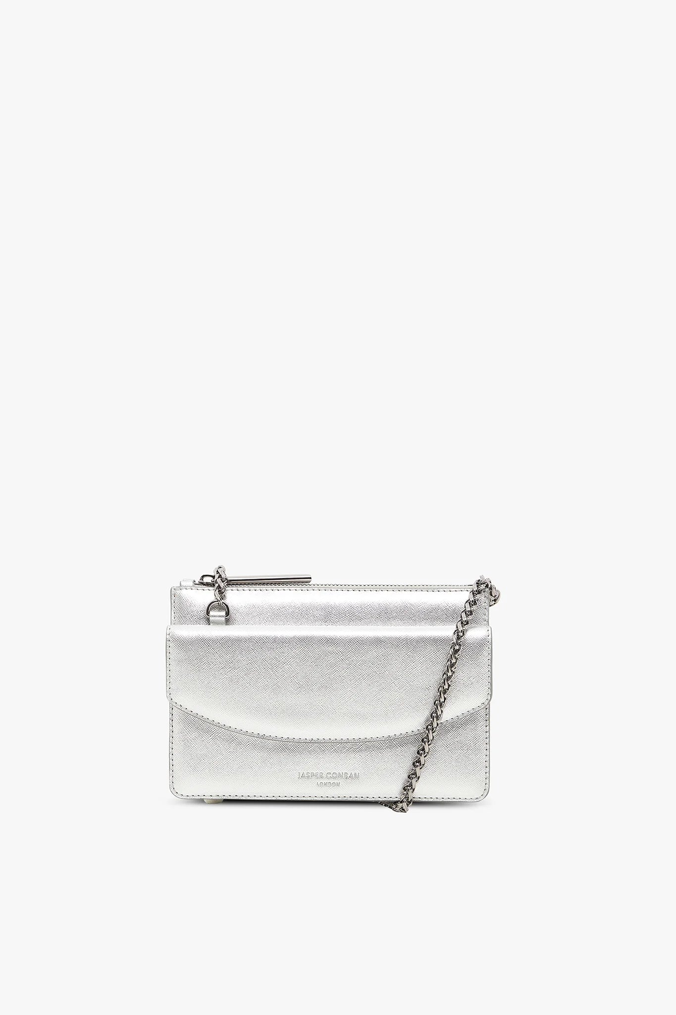 Jasper Conran Francine Leather Chain Clutch