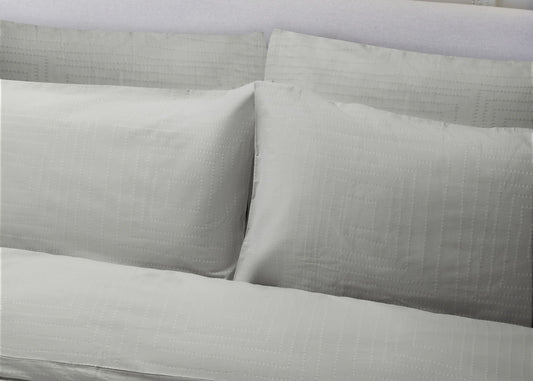 Jasper Conran "Dot to Dot" Jacquard Duvet Cover Set in Lunar Grey