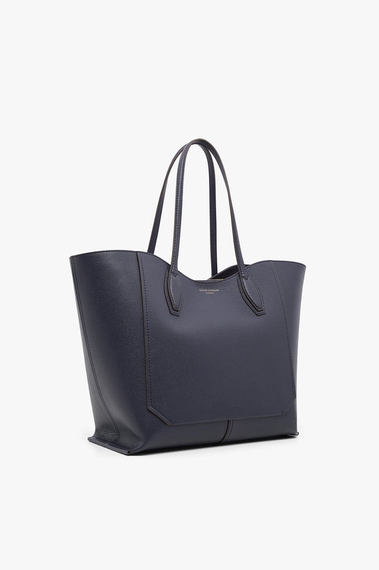 Jasper Conran "Bryn" Leather Tote Bag in Navy