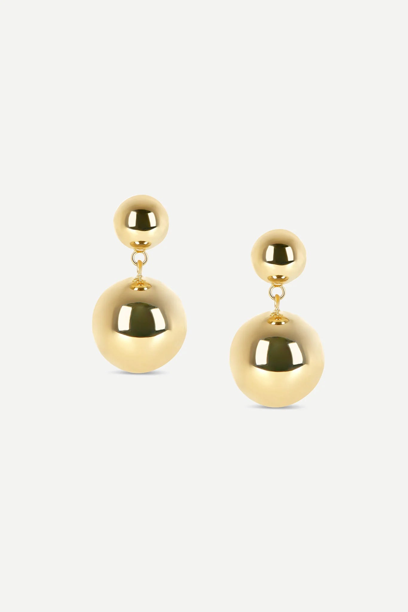 Jasper Conran "Gwendolyn" Short Ball Earrings in Gold