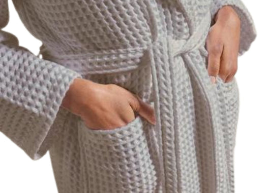 Christy "Waffle" Bathrobe in Grey