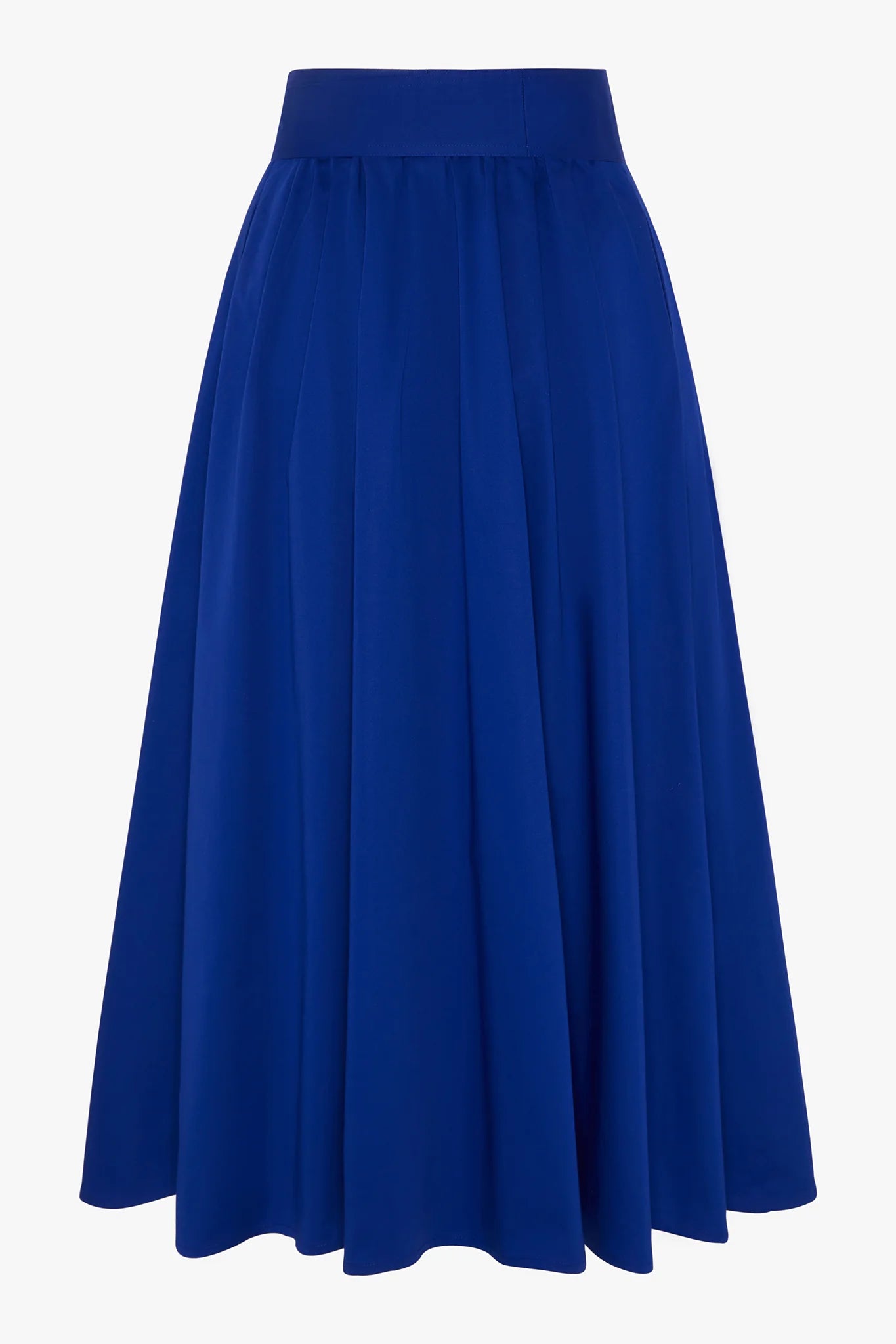 Jasper Conran "Henrietta" Inverted Pleat Skirt in Blue