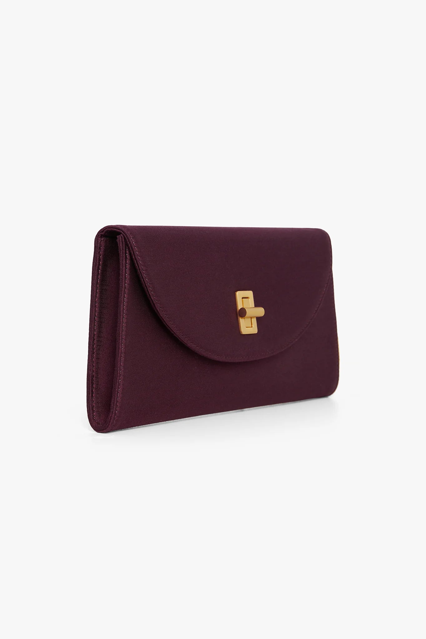 Jasper Conran "Gigi" Wool Silk Clutch Bag in Berry