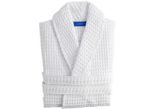 Christy "Waffle" Bathrobe in White