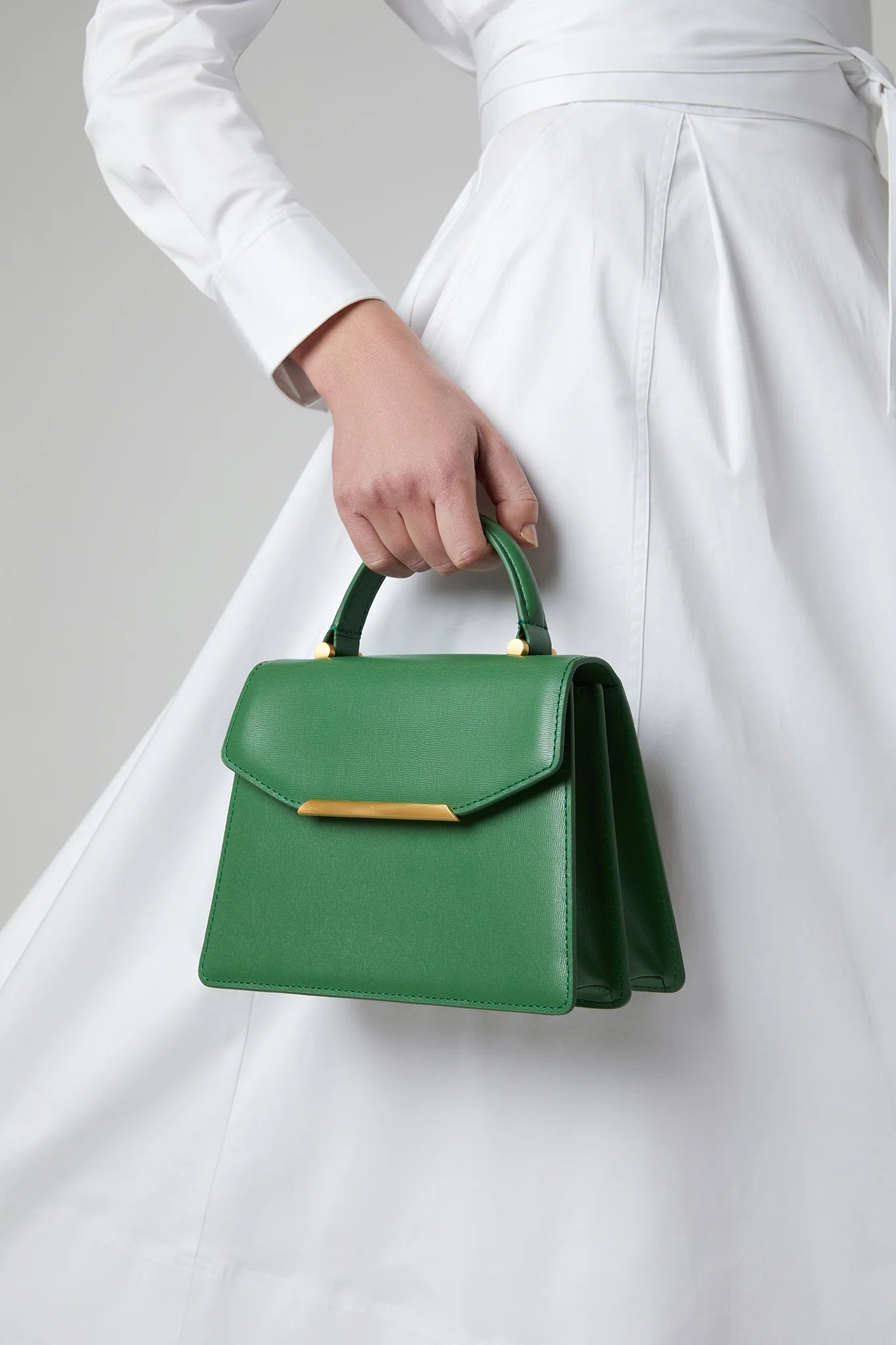 Jasper Conran "Francine" Top Handle Grab Bag in Green