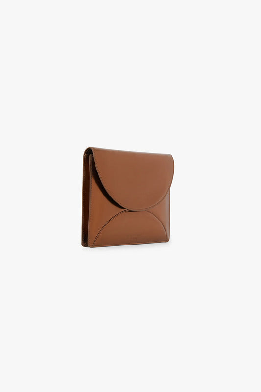 Jasper Conran "Gabriella" Leather Clutch Bag in Bronze