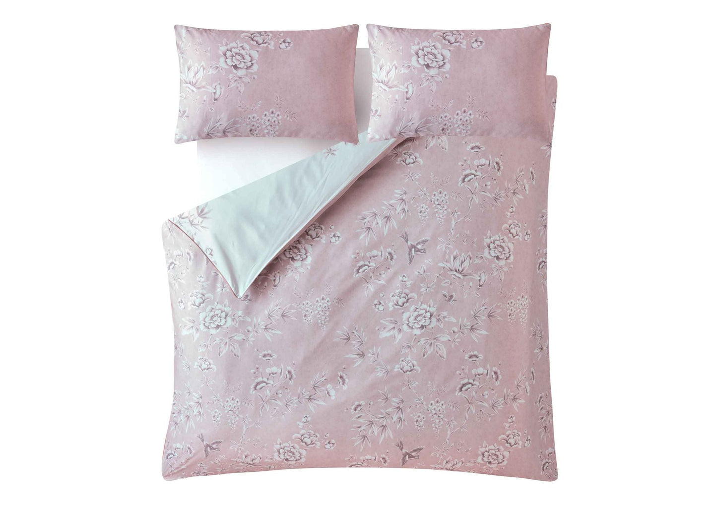 Laura Ashley "Rowsham" Duvet Cover Set in Dark Blush