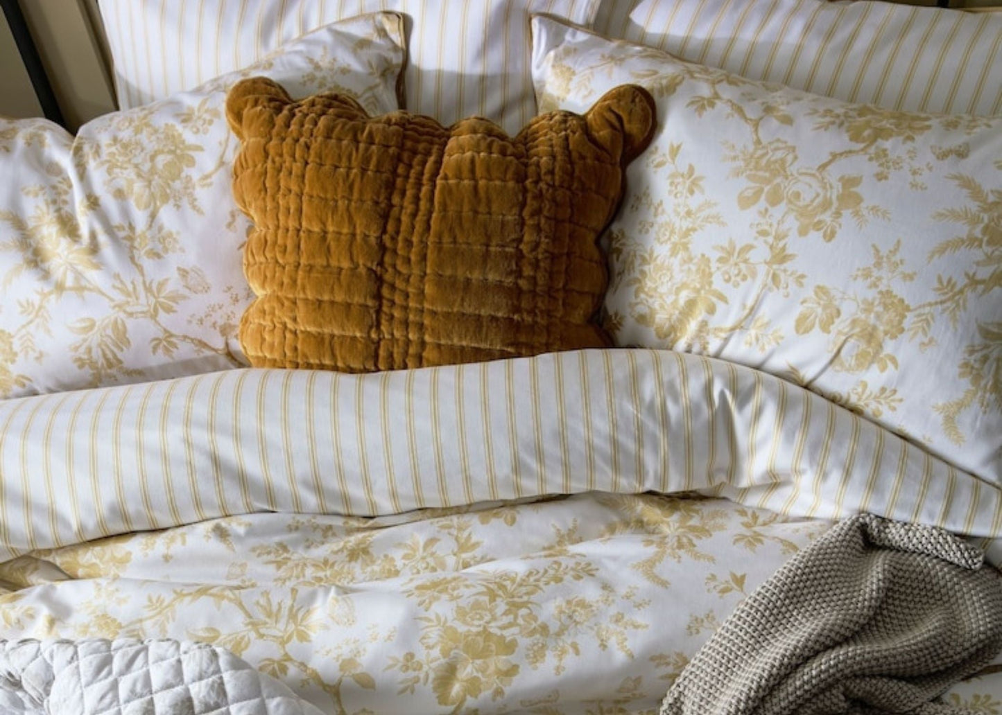 Laura Ashley "Walled Garden" Duvet Cover Set in Ochre