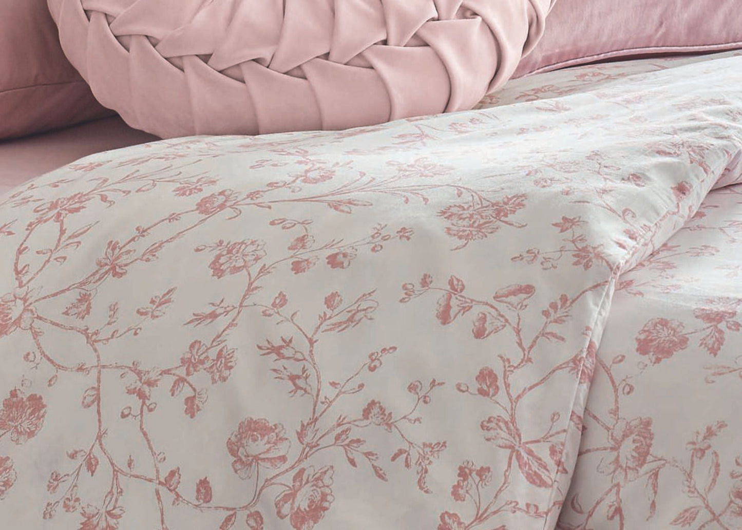 Laura Ashley "Aria" Duvet Cover Set in Blush
