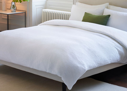 Jasper Conran "Double Weave" Duvet Cover Set in White