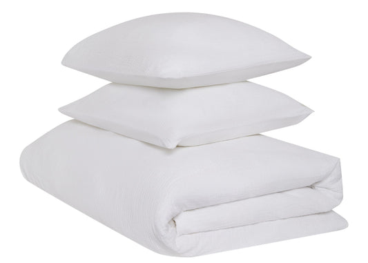 Jasper Conran "Double Weave" Duvet Cover Set in White