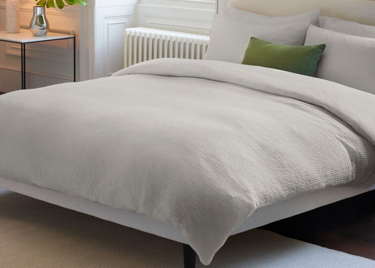 Jasper Conran "Double Weave" Duvet Cover Set in Lunar Rock