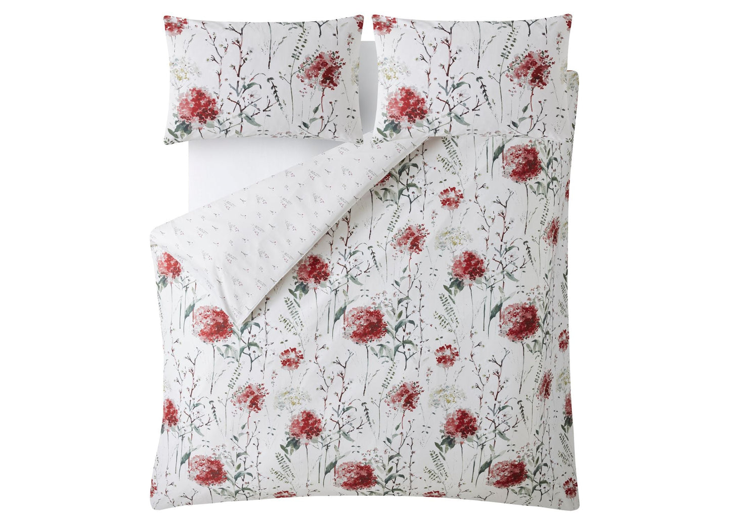 Laura Ashley "Pallington Bloom" Duvet Cover Set in Ruby