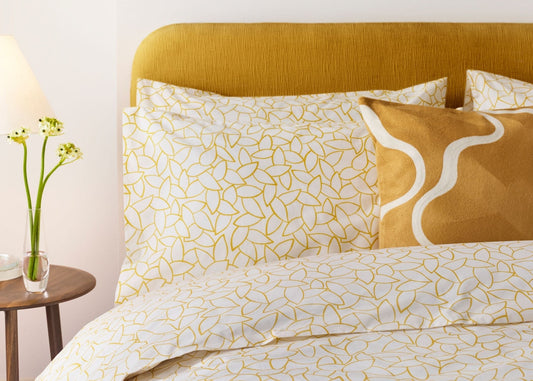 Jasper Conran "Mini Leaves" Duvet Cover Set in Bamboo