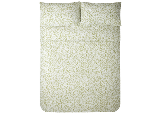 Jasper Conran "Mini Leaves" Duvet Cover Set in Spinach (Green)