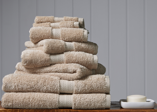 Christy "Renaissance" Egyptian Cotton Bath Towels Collection in Driftwood