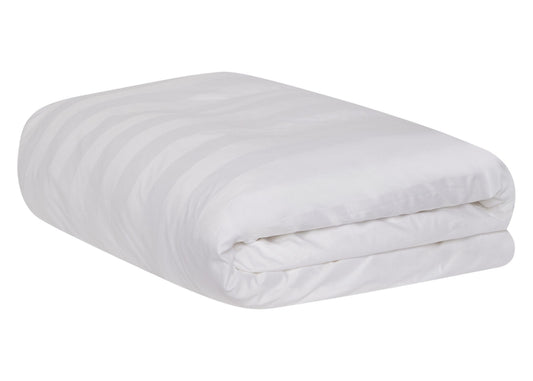 Jasper Conran "Satin Stripe" 500 Thread Count Duvet Cover in White