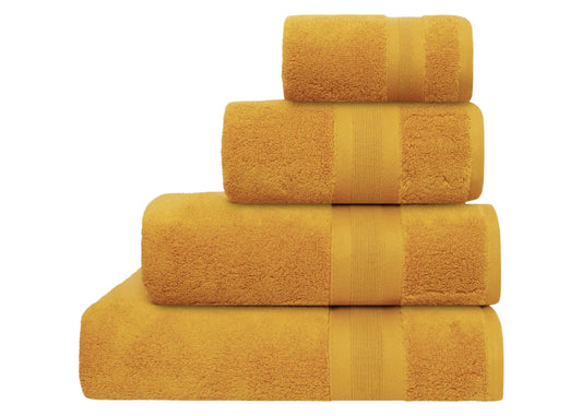 Jasper Conran "Zero Twist Cotton" Bath Towels Collection in Ochre