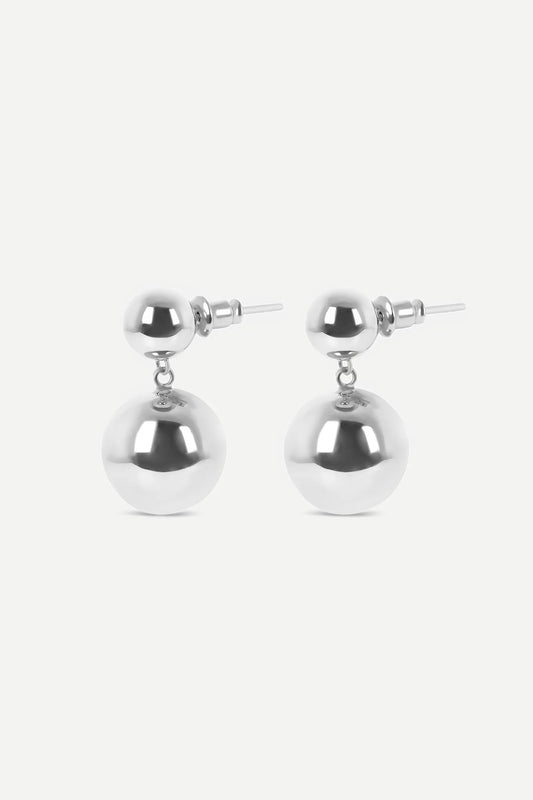 Jasper Conran "Gwendolyn" Short Ball Earrings in Silver
