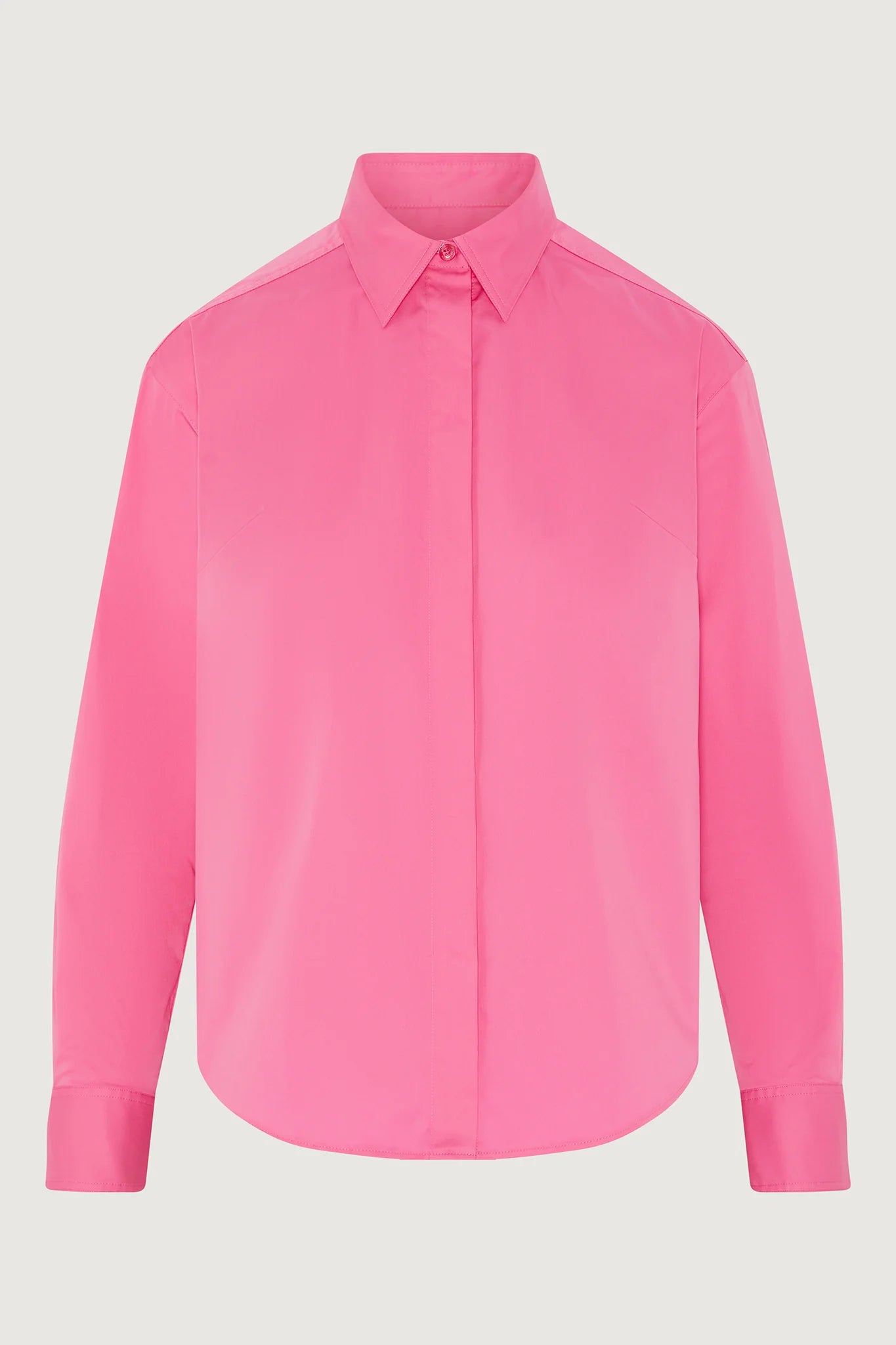 Jasper Conran "Fran" Button Through Cotton Shirt in Pink