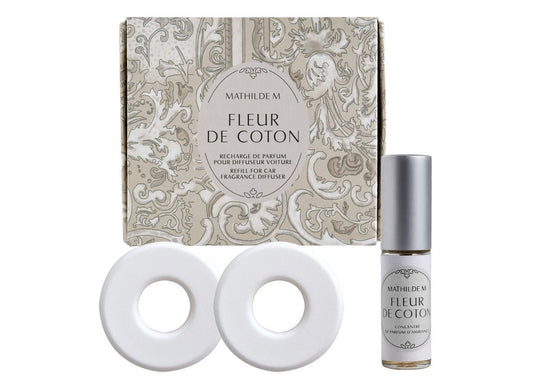 Mathilde "Fleur de Coton" Car fragrance diffuser refill Escapades Parfumées