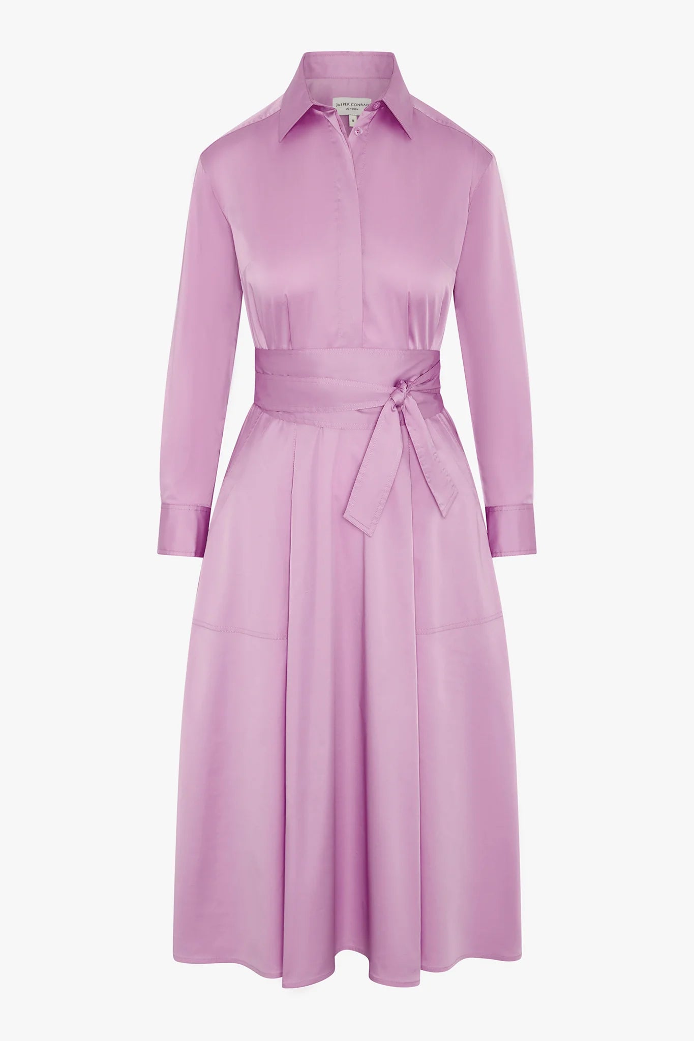 Jasper Conran "Blythe" Full Skirt Shirt Dress in Pink