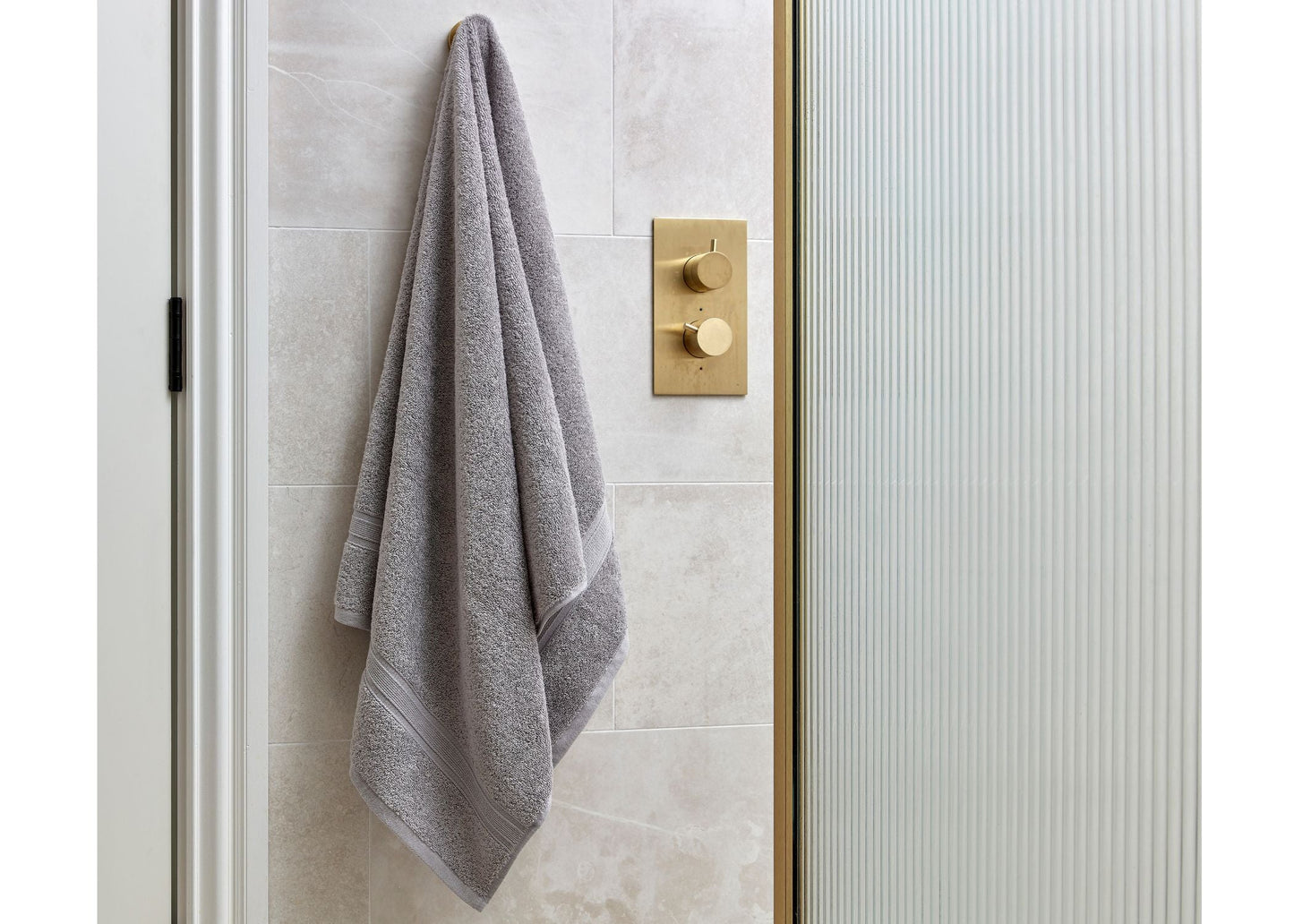 Christy "Serene" Bath Towel Set of 3 in Dove Grey