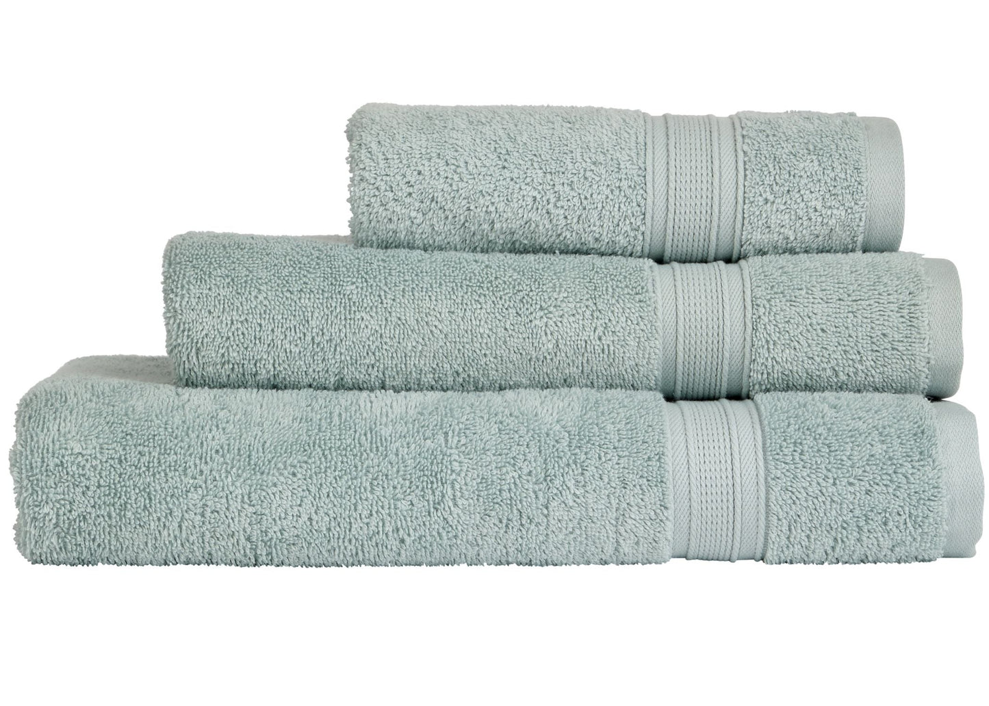 Christy "Serene" Bath Towel Set of 3 in Duck Egg
