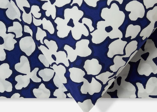 Jasper Conran "Abstract Floral Print" Duvet Cover Set in Blue
