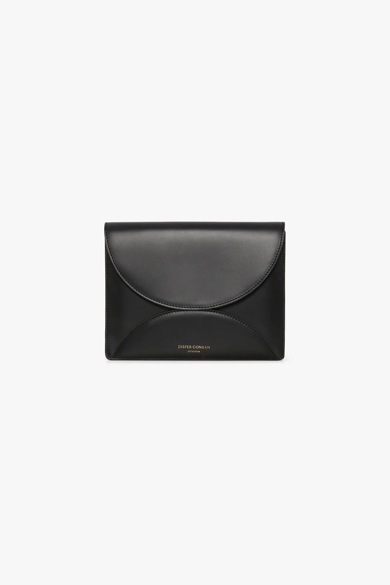 Jasper Conran "Gabriella" Leather Clutch Bag in Black
