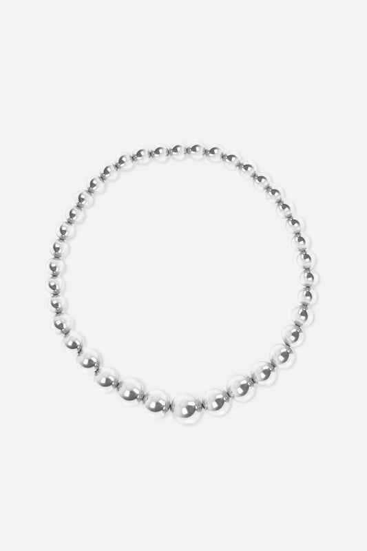 Jasper Conran "Gwendolyn" Ball Necklace in Silver