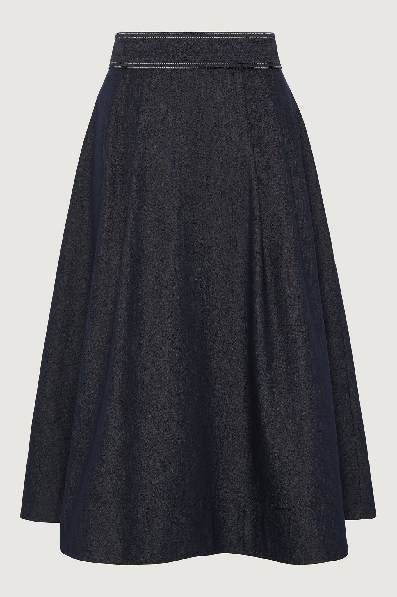 Jasper Conran "Faye" Full Skirt in Denim