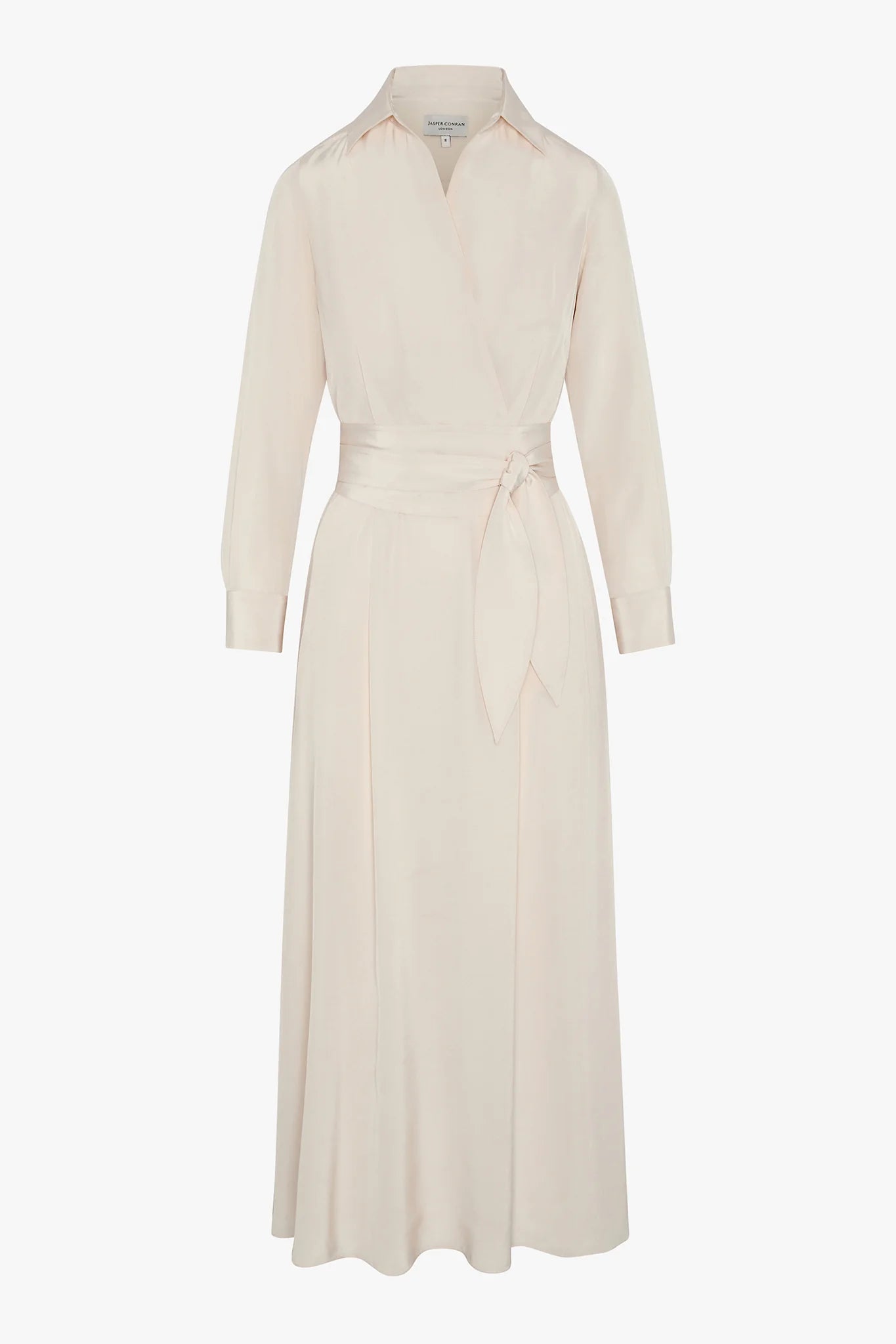 Jasper Conran "Hortensia" Silk Wrap Dress with Slip in Blush