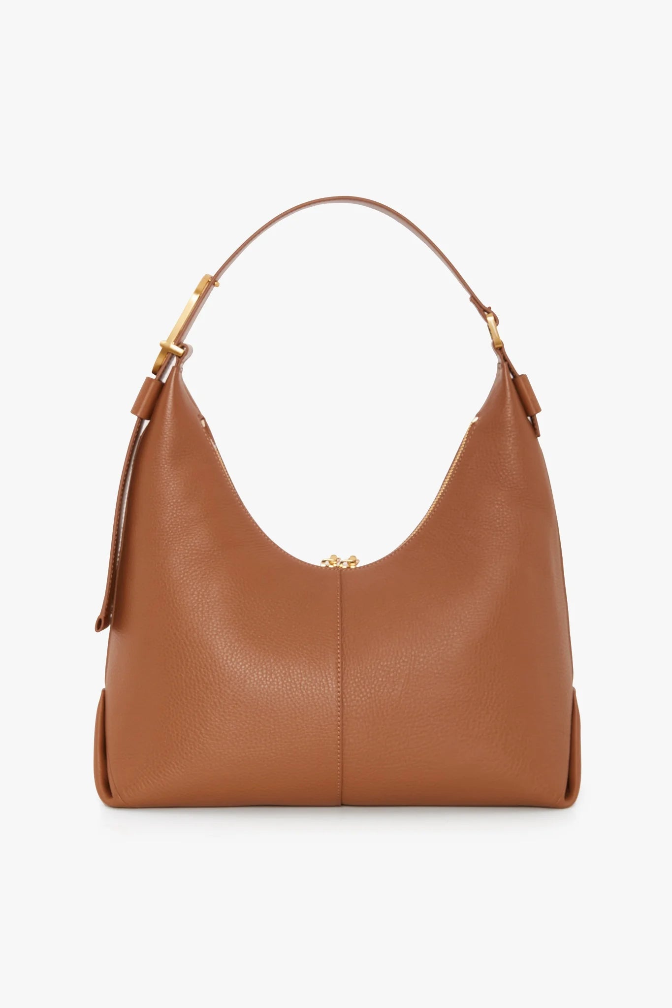 Jasper Conran Beatrix Leather Scoop Hobo in Tan