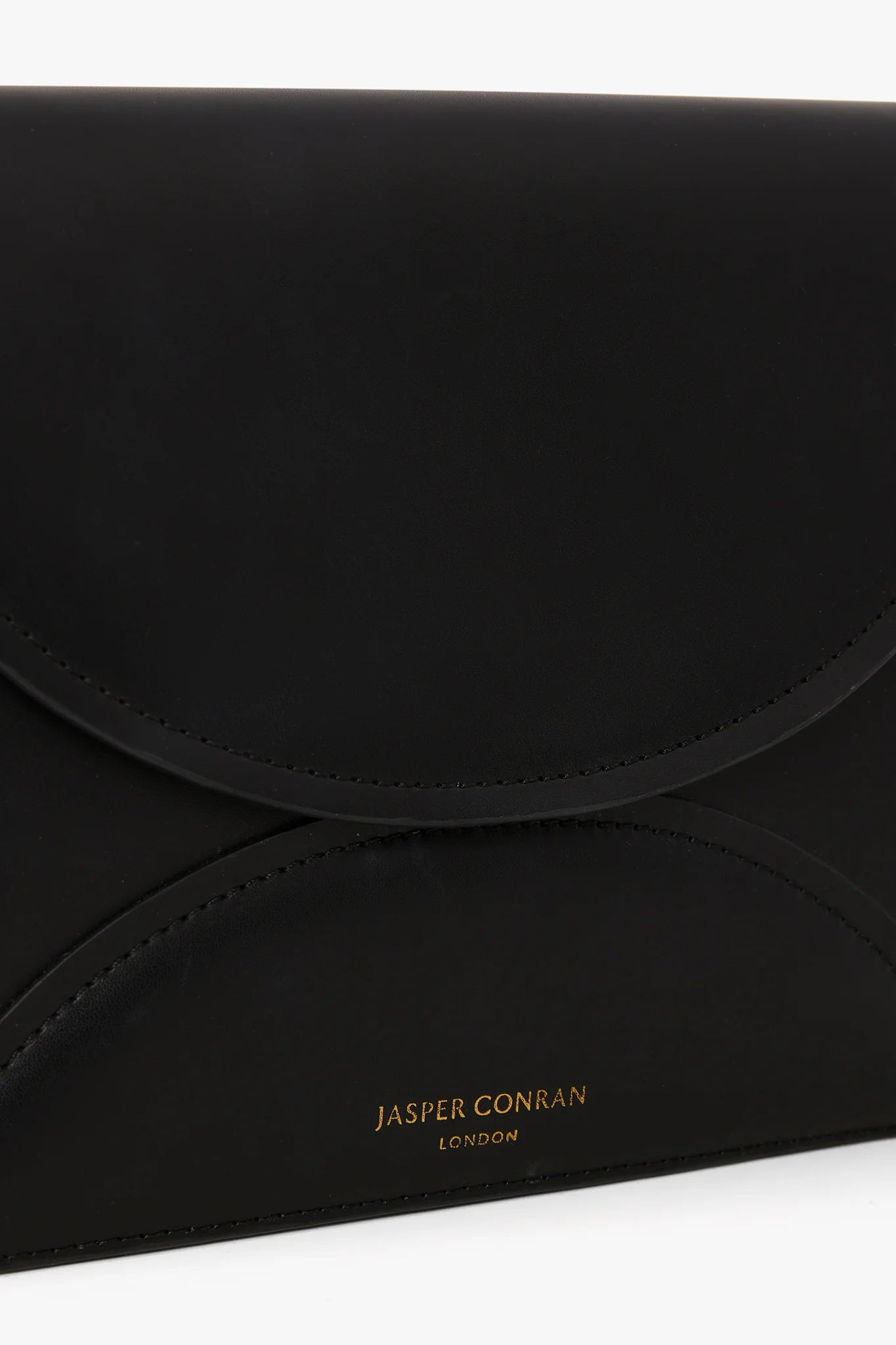 Jasper Conran "Gabriella" Leather Clutch Bag in Black