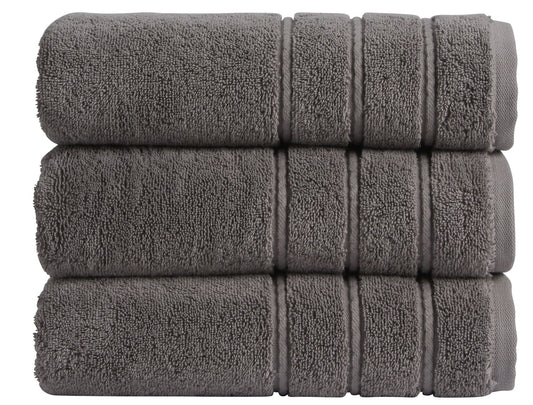Christy "Antalya" Bath Towels Collection in Storm (Grey)