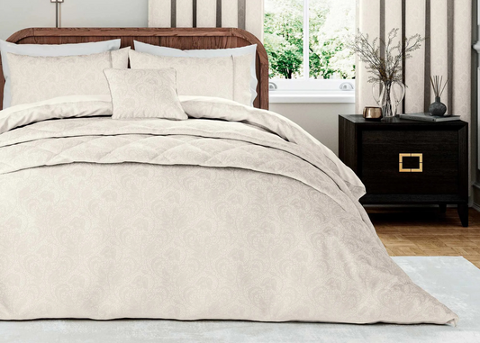 Bedeck of Belfast "Ashleigh" Duvet Cover and Oxford Pillowcase in Cashmere