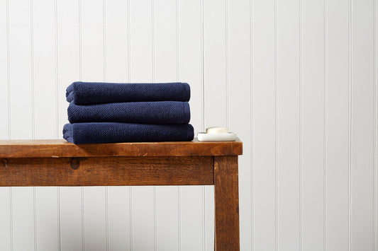 Christy "Brixton" Bath Towels Collection in Midnight Blue