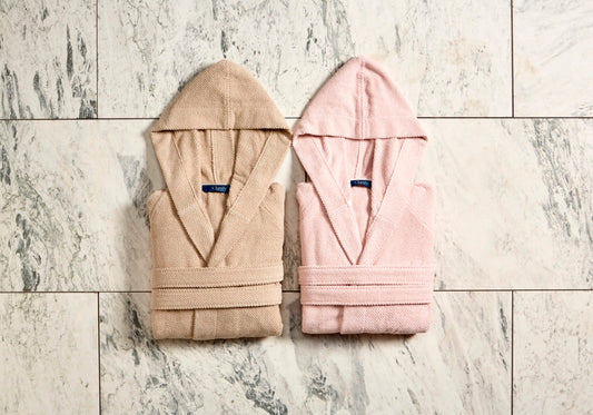 Christy "Brixton" Bathrobes in Pebble