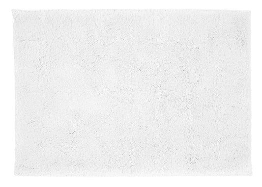 Christy "Deep Pile Rubber Back Tufted Bath Rug" White