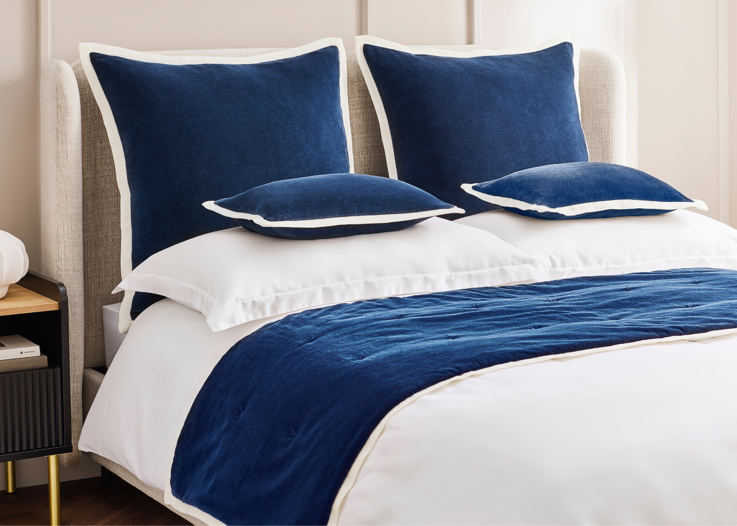 Christy "Eltham" Decorative Filled Cushion in Navy