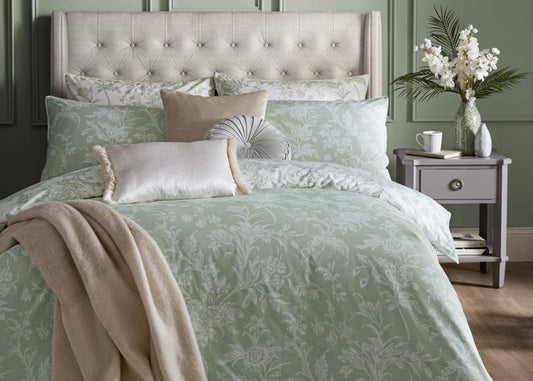Laura Ashley "Lloyd" Duvet Cover Set in Sage