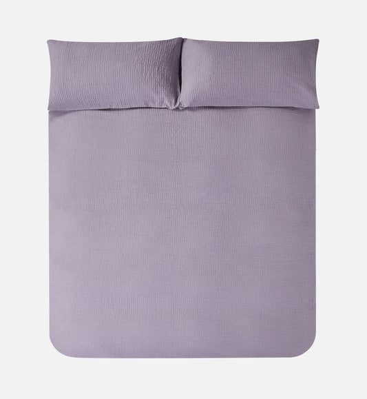 Jasper Conran "Double Weave" Duvet Cover Set in Lavender Grey