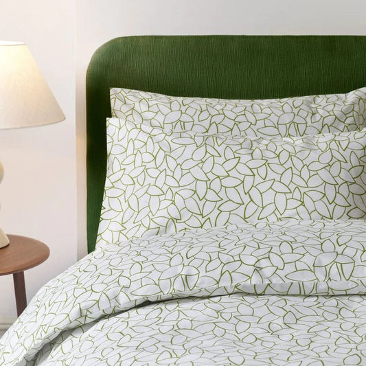 JC "Mini Leaves" Duvet Cover Set in Spinach (Green)