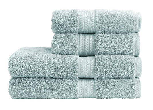 Christy "Renaissance" Egyptian Cotton Bath Towels Collection in Eggshell Blue